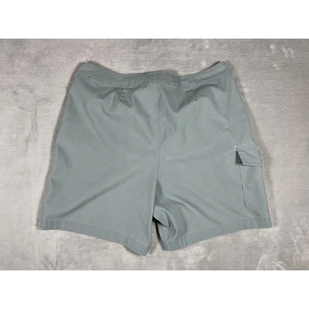 Abercrombie & Fitch Board Shorts Men's 31 Blue Gray Stretch Swim Trunks Surf